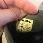 Diesel Remy Cream Suede Leather Shoes Sneakers Trainers Casual Mens Sz 12