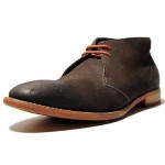 $295 Hugo Boss Gray Ankle Chukka Mens Leather Boots 11 44 Casual Suede 11.5 44.5