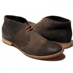 $295 Hugo Boss Gray Ankle Chukka Mens Leather Boots 11 44 Casual Suede 11.5 44.5