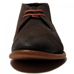 $295 Hugo Boss Gray Ankle Chukka Mens Leather Boots 11 44 Casual Suede 11.5 44.5