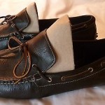 COLE HAAN + NIKE Air Grant Black Leather DRIVER MOCCASINS LOAFERS 13 M NWOB