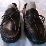 COLE HAAN + NIKE Air Grant Black Leather DRIVER MOCCASINS LOAFERS 13 M NWOB