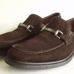 Mens Clarks structured Brown Suede Moc Toe Casual Dress Shoes Loafers size 12 M
