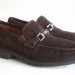 Mens Clarks structured Brown Suede Moc Toe Casual Dress Shoes Loafers size 12 M