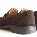 Mens Clarks structured Brown Suede Moc Toe Casual Dress Shoes Loafers size 12 M