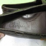 Cole Haan Brown Croc Driving Moccasins Loafers Men’s shoes Sz 8.5 D
