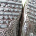 Cole Haan Brown Croc Driving Moccasins Loafers Men’s shoes Sz 8.5 D