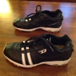 Classic Black Leather Psyke Diesel Mens Shoes size 10
