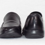 Cole Haan Nike Air Black Leather Slip-On Shoes Loafers Sz. 10.5 W