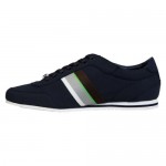 Hugo Boss Mens Victoire Station Blue  Cotton Lace Up Sneakers Shoes