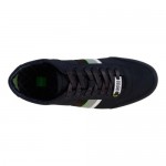 Hugo Boss Mens Victoire Station Blue  Cotton Lace Up Sneakers Shoes