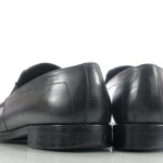Hugo Boss 10 M Mens shoes black leather loafers slip on casual moccasin toe