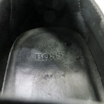 Hugo Boss 10 M Mens shoes black leather loafers slip on casual moccasin toe