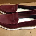 Cole Haan Lunargrand Mens Shoes Penny Loafers. Oxblood & White Brand New Size 13