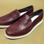 Cole Haan Lunargrand Mens Shoes Penny Loafers. Oxblood & White Brand New Size 13