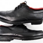 COLE HAAN Mens 8.5 M Black Tumbled Leather Oxford Casual Dress Shoes Brazil