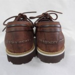 COLE HAAN Mens 8.5M Brown Leather Boat Shoes Lace Up Loafers Nike Air Soles 8.5