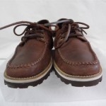 COLE HAAN Mens 8.5M Brown Leather Boat Shoes Lace Up Loafers Nike Air Soles 8.5