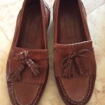Mens Shoes Brown Cole Haan Country Hand Sewn Leather Loafer Tassel 8.5 m