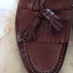 Mens Shoes Brown Cole Haan Country Hand Sewn Leather Loafer Tassel 8.5 m
