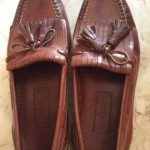 Mens Shoes Brown Cole Haan Country Hand Sewn Leather Loafer Tassel 8.5 m