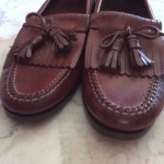 Mens Shoes Brown Cole Haan Country Hand Sewn Leather Loafer Tassel 8.5 m