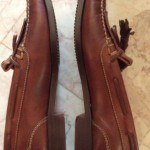 Mens Shoes Brown Cole Haan Country Hand Sewn Leather Loafer Tassel 8.5 m