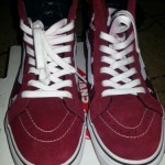 VANS Burgundy Playboys Size 9