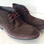 Hugo Boss BONTIO DARK BROWN Fashion Dress Boot Shoes MENS SZ 8 DQ-1