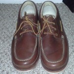 TIMBERLAND Abington vibram boat chukka brown leather shoes size 14M  (#82571)