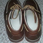 TIMBERLAND Abington vibram boat chukka brown leather shoes size 14M  (#82571)