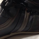 Hugo Boss Orange Men’s Gray/Black Sneakers W/Metallic Silver Ankle Size 9