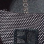 Hugo Boss Orange Men’s Gray/Black Sneakers W/Metallic Silver Ankle Size 9