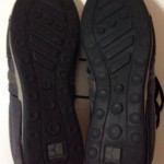 Hugo Boss Orange Men’s Gray/Black Sneakers W/Metallic Silver Ankle Size 9