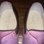 Men’s Cole Haan Saddle Shoes Brown With With Light Purple 10.5 M