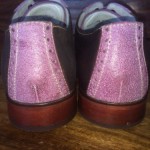 Men’s Cole Haan Saddle Shoes Brown With With Light Purple 10.5 M