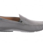 Hugo Boss Black Medium Grey Drennot Men’s Moccasin Slip On Size 9.5 M Shoes $225