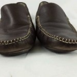 COLE HAAN Brown Leather Driving Mocs Fur Lined Loafers Mens size 7.5 M