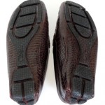 Men’s COLE HAAN Crocodile Print Leather Horsebit Loafers Shoes Size 9 M Brown