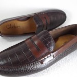 Cole Haan Croco Print Leather Leather Fashion Moccasin Strap Driving Loafers 13