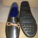 Big & Tall New Mens Leather Driving Moccasins By Cole Haan Size 11 Green.
