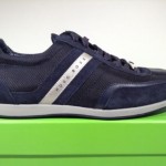 $150 Hugo Boss Men’s Fashion Shoes Streametal Navy Leather Left Size 41 Right 40