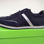 $150 Hugo Boss Men’s Fashion Shoes Streametal Navy Leather Left Size 41 Right 40