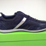$150 Hugo Boss Men’s Fashion Shoes Streametal Navy Leather Left Size 41 Right 40
