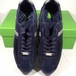 $150 Hugo Boss Men’s Fashion Shoes Streametal Navy Leather Left Size 41 Right 40
