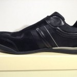$125 NIB Hugo Boss MensOrange Kempton I Black Athletic Sneakers Left 12, Right 9