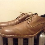 COLE HAAN Tan Brown Casual Dress Lace Up leather oxfords Mens dress shoes 13 M