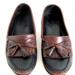 COLE HAAN COUNTRY Mens Shoes 8.5 Leather Black Brown Driving Loafers
