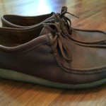 Mens Clarks Wallabee Dark Brown Leather Size 11 Very Good Condition