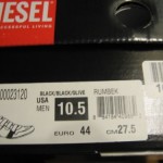 NIB RARE MEN’S DIESEL RUMBEK  TRAINERS US 10.5 M